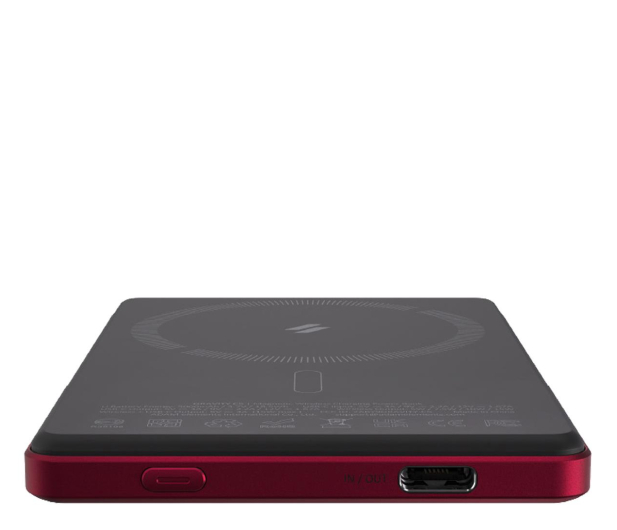 Adam Elements Gravity C5 Magnetic Wireless (Ultra Slim) 5000mAh czerwony - 1238445 - zdjęcie 5